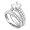 Everything She Will Ever Want You Will Find In This Engagement Set,Engagement ring Features a Double Row of Round Cut Side Stones and a Princess Cut Center Stones, Wedding Band also Features a Double Row of Carefully Set Round Top Quality Cubic Zirconias, Can be Worn Together or Individually, Includes Gift Box and Pouch. (CHSR4280) (5)