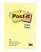 Post-it&reg; Notes, Original Pad, 4 Inches x 6 Inches, Canary Yellow, 12 Pads per Pack