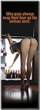 Beer (On the Bottom Shelf, Door) Art Poster Print - 24