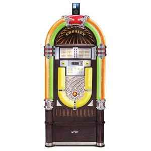 Crosley CR1201A Full Size 10-Disc CD Jukebox and Stand by 