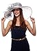Polka Dot Wide Brim Organza Derby Hat with Jewel Accents