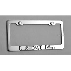 Lexus 3D License Plate Frame Chrome New