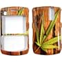 Brown Wood with Nailed Marijuana Leaf Design Snap-On Cover Hard Case Cell Phone Protector for BlackBerry Curve 8300 8310 8320 8330