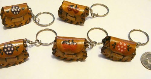 Cute Little Purse Keychain with Pink Flower