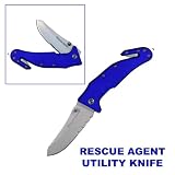 Blue Rescue Agent J Hook Knife
