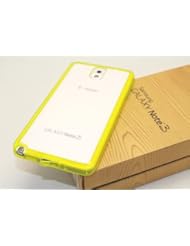 Beauty: DIGIWAVES U.S.A. - (NEON YELLOW): The Super Durable Protective TPU Colour Trim With Crystal Clear See-Thru Smooth Back Cover Unique Transparent Case For SAMSUNG GALAXY NOTE 3 / NOTE3 / NOTE III Scratch-Resistant Slim Light Weight Cases