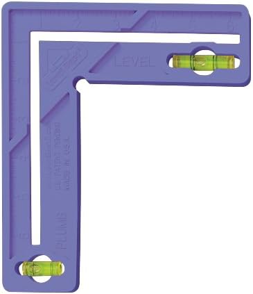 Level Best 189 6-Inch Home/Craft/School Square with Level, Violet