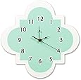Trend Lab Wall Clock, Mint Quatrefoil
