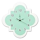 Trend Lab Wall Clock, Mint Quatrefoil