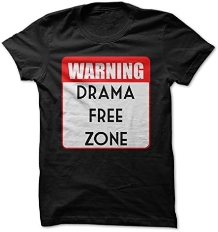 It's A White Thing Birthday Gift Warning Drama Free Zone (Medium,Black)