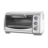 Black & Decker TRO490W Toast-R-Oven Classic 4-Slice Countertop Oven, White