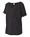 Bella + Canvas Ladies' Slouchy T-Shirt L CHARCOAL/ BL TRB