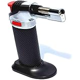 Alpha Star Chef's Culinary Torch and Micro Lighter - For Food, Cooking and Kitchen Use - Adjustable Mini Flame to Make Cr&egrave;me Brulee - Butane Gas Refillable