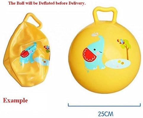 2pcs/lot Inflatable Bouncing Ball Sport Toy Colorful Cartoon Animal Educational Toy Ball for Baby (Blue)