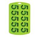 Sillycone Single Number Ice or Bake Tray, Green