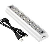 10 Ports USB 2.0 HUB High Speed for PC Laptop Mac