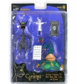 Tim Burtons Nightmare Before Christmas Series 3 Cyclops with Christmas Elf, Sheet Music, Doll, Create and Present