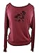 YogaColors Women's Black Heart Tri Blend Weight Raglan Pullover