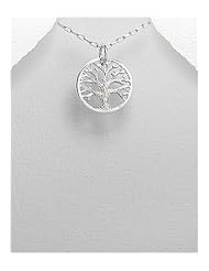 Tree Pendant Necklace In 92.5 Sterling Silver