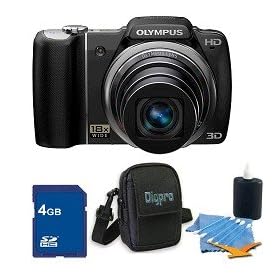 Click here to buy Olympus SZ-10 Black 14MP 3.0 LCD 28mm Wide-Angle 18x Opt Zoom Digital Camera Kit by Olympus.