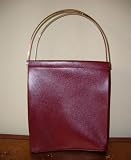 STUNNING, GENUINE CARTIER® 'TRINITY' HANDBAG in BURGUNDY. Hand Made in France (MEDIUM)