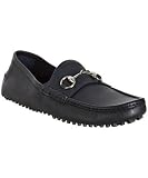 41Zz56cLQVL. SL160  Gucci dark royal leather horsebit driving moccasins