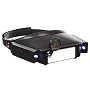 HEAD VISOR magnifier - jewelers LOUPE w/THREE LENSES + two illuminated LED FLASHLIGHTS