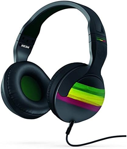 Skullcandy Hesh 2.0 Headphones with Mic Rasta/Green/Black, One Size