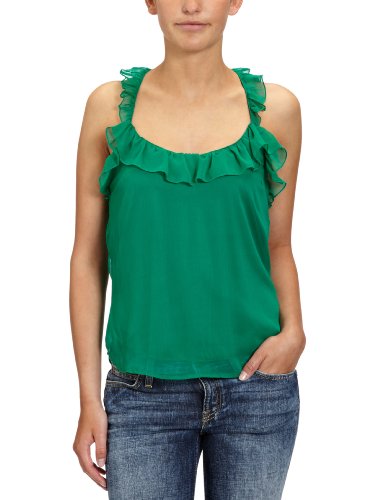 VERO MODA Damen Top, 10077282 Minnie Top, Gr. 38 (M), Gr&uuml;n (ULTRAMARINE GREEN) Preisvergleich