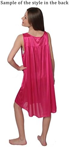 Designed For You Women's Tricot Sleeveless Long Nightgown Purple L