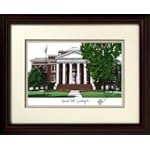 SAVE $30.05 - Lynchburg College Alumnus Alumnus 14x18 Mahogany Framed Collegiate Lithograph $99.95