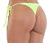COQUETA Brazilian Bikini Bottom Separates Swimwear TEENY Thong NEON YELLOW
