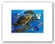 Surfing the Current by Walt Disney 6.5"x9" Art Print Poster Surfing Disney