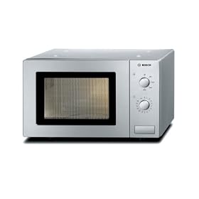 Bosch - HMT 72 M 450 - Four � Micro Ondes Classique - Pose Libre avec Possibilit� d'Encastrement - 28 cm - 17 L - 800 W - Argent�
