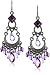 1928 Jewelry Purple Chandelier Earrings