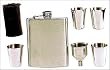 7 Oz Stainless Steel HIP Flask Set