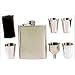 7 Oz Stainless Steel HIP Flask Set