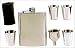 7 Oz Stainless Steel HIP Flask Set