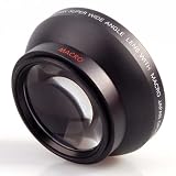 62mm 0.45X Wide-Angle Lens For Canon HV20 HG10 Black