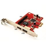 Cubeternet eSATA SATA 3Gbps PCI Express Host Card for PC, Mac or Linux