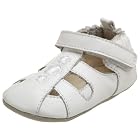 Robeez Infant/Toddler Classic Sandal,White,6-9 Months (US Infant 3 M)