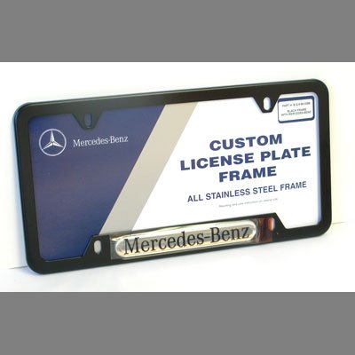 Mercedes-Benz Black Stainless Steel License Frame