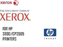 Xerox badged laser toner cartridge replaces HP Hewlett Packard color laserjet 3600 3600n 3600dn 3800 3800n 3800dn CP3505 CP3505dn CP3505n CP3505x Q6470A black cartridge