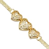 Aloha Heart Bracelet in 14K Yellow Gold - Medium