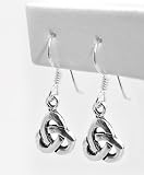 Sterling Silver Celtic Tri-Knot Hook Earrings with Free Shipping