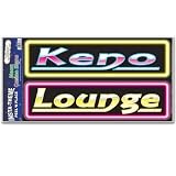 Beistle - 55733 - Neon Casino Signs Peel N Place- Pack of 12