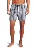Calvin Klein Mens Voltage Stripe Drawstring Swim Short