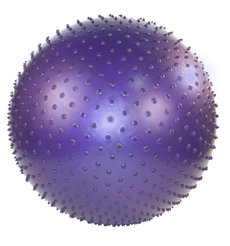 J Fit 65cm Exercise Massage Ball with Pump (Purple)