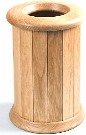 Sasaki Kogei "Natural Wood Wastepaper Basket" Round Oak Size:S