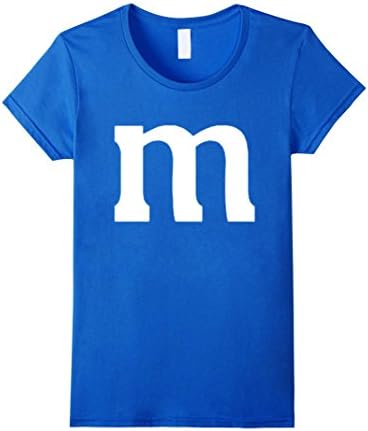 Women's Halloween Tshirt - M&amp;M Candy Costume Small Royal Blue